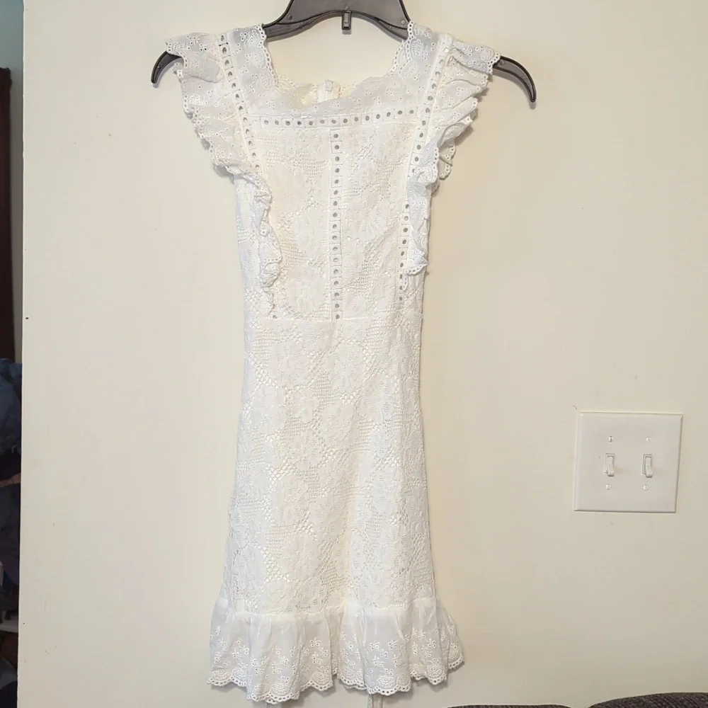 SHEIN lace white dress size small - Picture 1 of 6